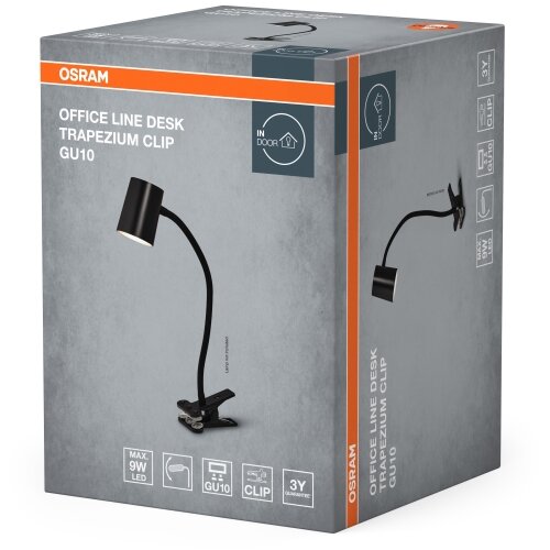 Osram Stona lampa sa stezaljkom DESK LINE 1xGU10/9W/230V crna Slike