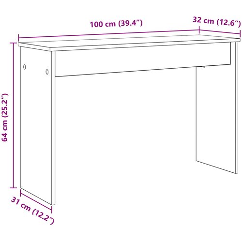  Stalak za klavijaturu Staro drvo 100 x 32 x 64 cm Slike