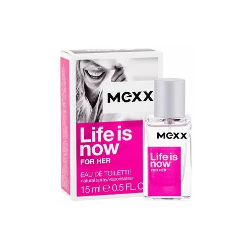 Mexx life is now for her toaletna voda 15 ml za žene