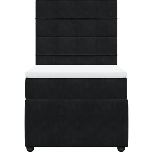 Box spring krevet s madracem crni 90x200 cm bar&amp;scaron;unasti Slike