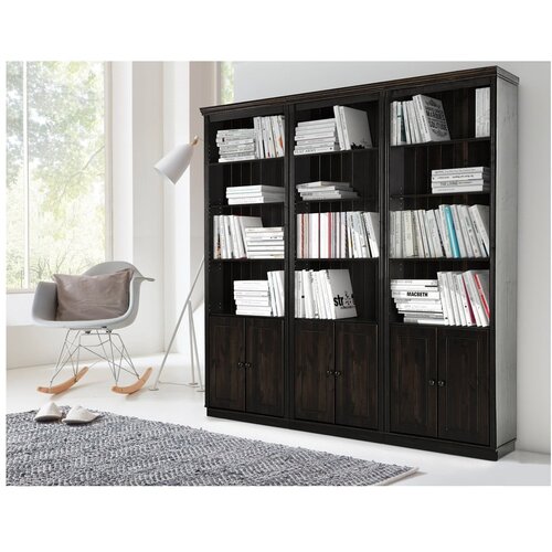 St&amp;oslash;raa Rjav regal iz masivnega bora 222x223 cm Anita &amp;ndash; Slike
