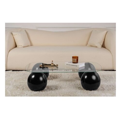 Hanah home sto za dnevnu sobu evara black transparent Cene