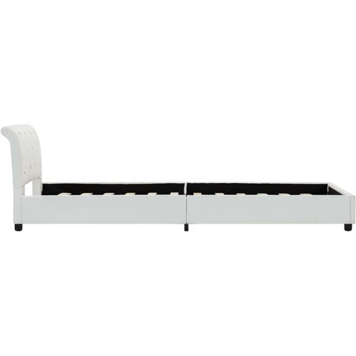  Okvir za krevet od umjetne kože bijeli 90 x 200 cm Slike