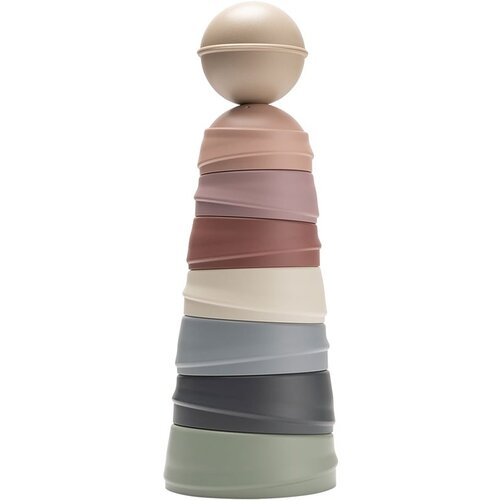 Bibs Wobbly Tower zložljivi stolp Pastel Rainbow 6 m+ 8 kos Cene