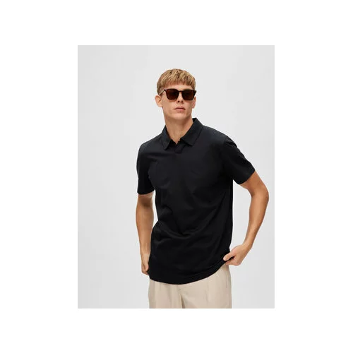 Selected Homme Polo majica 16088573 Črna Regular Fit