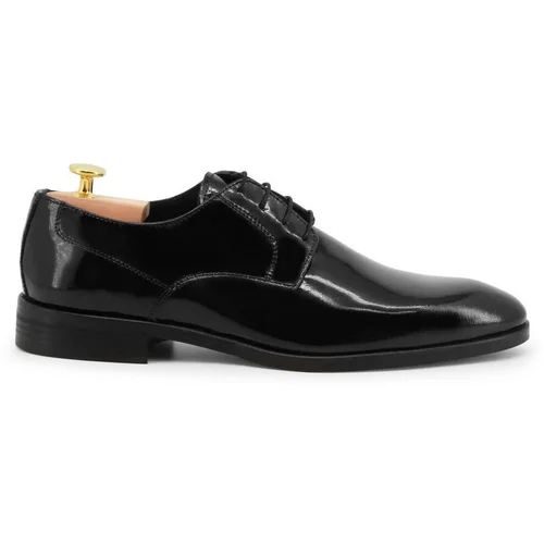 Duca di Morrone Nizki čevlji Filiberto - Leather Black Črna