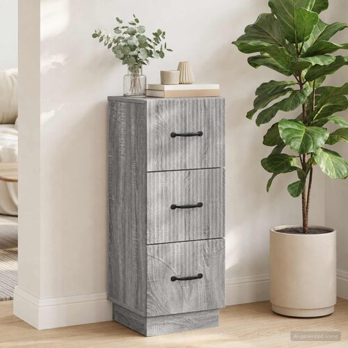  Ormar s ladicama Siva sonoma 33 x 34,5 x 87 cm Slike