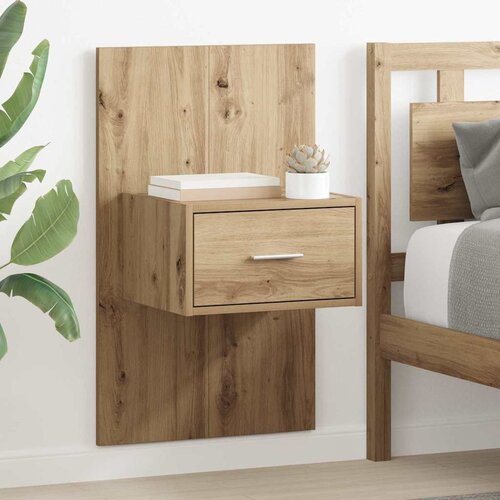 vidaXL Ormarić za krevet Zidne 2 pcs hrast artisan 48.5 x 32.5 x 80 cm Cijene