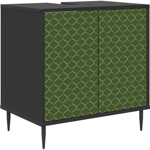  Kupaonski ormar GELEEN Crni hrast 60 x 40 x 61 cm Slike