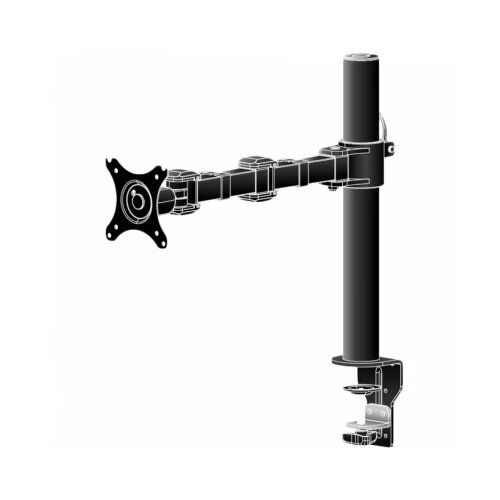  Flexible desk mount for single monitor. Desk mount with clamp or grommet. Monitor size 10~30", VESA 75x75 or 100x100mm, <=10kg. Cene