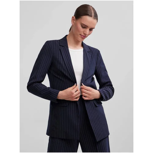 Pieces Dark blue ladies striped jacket Bossy - Ladies