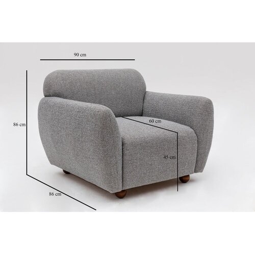 Fotelja Eddy Light Grey Slike