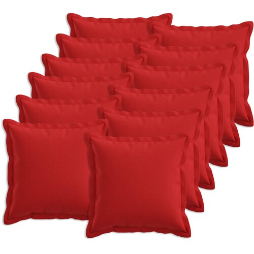  Presvlaka za jastuk 12 pcs HOUTEN Crvena 40 x 40 cm Umjetni lan Cijene