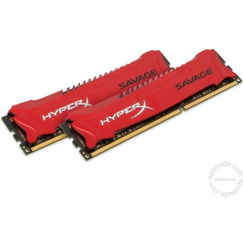 Kingston DIMM DDR3 16GB (2x8GB kit) 1600MHz HX316C9SRK2/16 HyperX XMP Savage ram memorija Slike