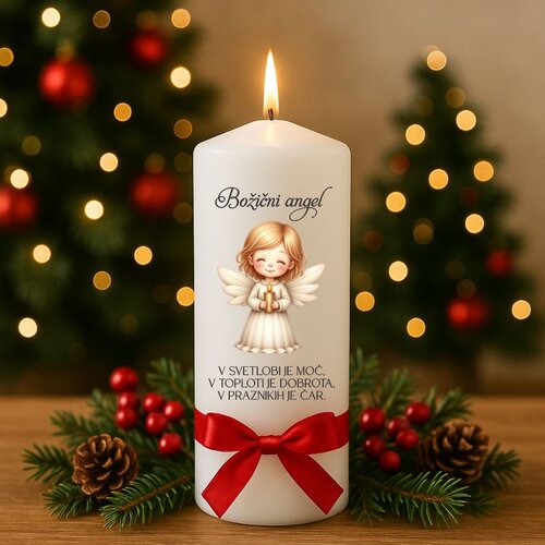  Adventna sveča s personaliziranim napisom in motivom ADVSV 11 Cene