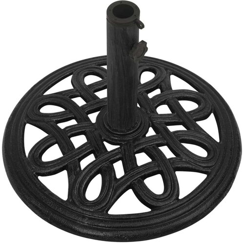 VidaXL Stalak za suncobran crni 44 x 44 x 32 cm od lijevanog željeza Slike