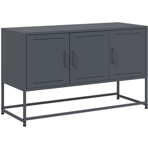 Maison Chic TV omarica - TV stojalo - Televizijska omarica antracitna 100,5x39x60,5 cm jeklo, (21701587) Cene