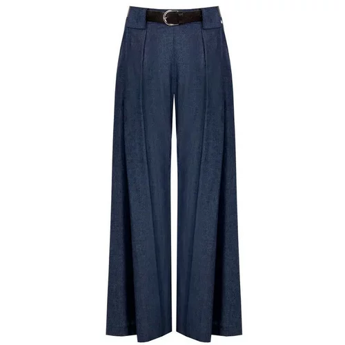 Rinascimento Lahkotne hlače & Harem hlače CFC0119591003 Modra