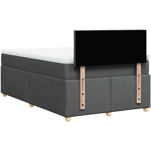  box spring s madracem tamnosivi 120 x 190 cm tkanina Slike