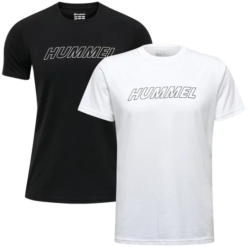 Hummel Funkcionalna majica svetlo rjava / črna / bela