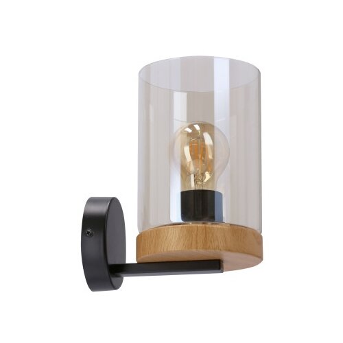  Wels Zidna Lampa Crna + Drvo 1x40W E27 ( 15045 ) Cene