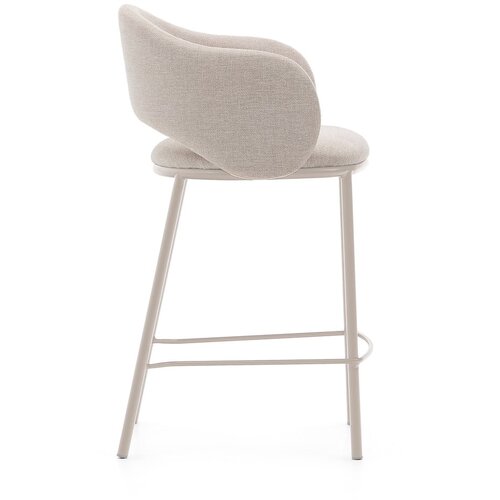 Kave Home Kremno bel barski stol (vi&amp;scaron;ina sedeža 65 cm) Maina &amp;ndash; Slike