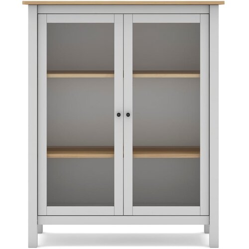 Marckeric Bela/naravna vitrina iz masivnega bora 90x110 cm Misti – Marckeric Cene