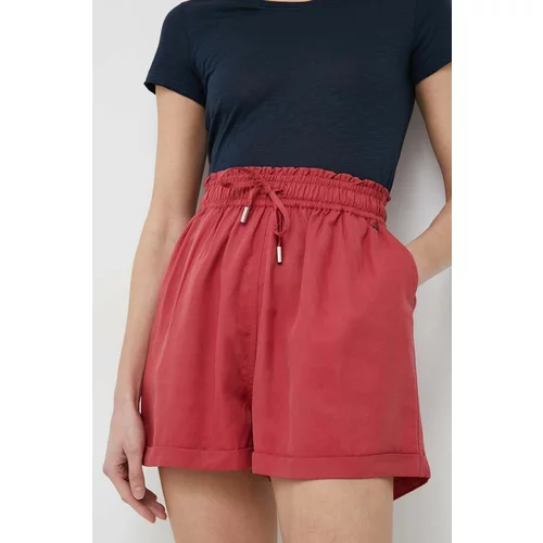 Pepe Jeans Kratke hlače ženski, rdeča barva