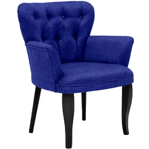 HANAH HOME Paris Black Wooden - Dark Blue fotelj, (20866210)