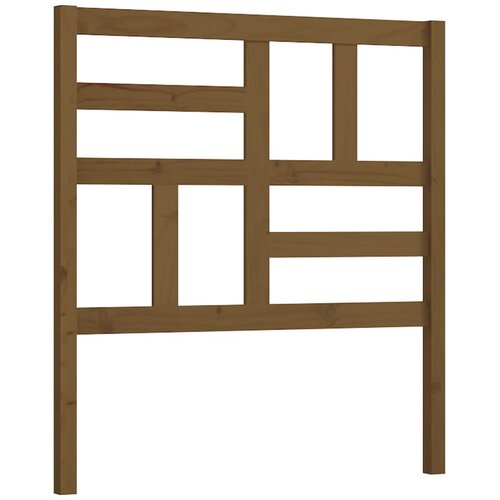  Uzglavlje za krevet boja meda 81 x 4 x 104 cm masivna borovina Slike