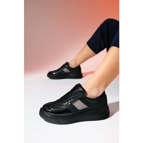 LuviShoes BEICE Black Women's Sports Shoes Slike