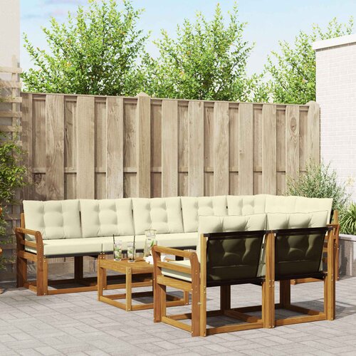  Set vanjskih sofa 9 kom. Prirodna i krem Cene