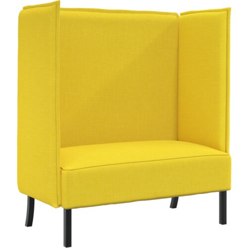 SOFA s visokim naslonima Svijetlo žuta 109x56x121 cm Tkanina Slike