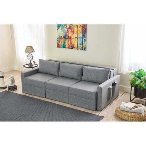Atelier Del Sofa Saros trosed na razvlačenje 230 cm, siva Cene