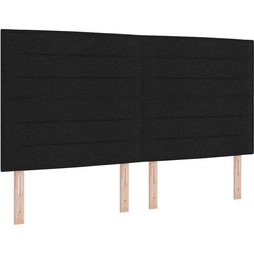 Box spring krevet s madracem Crna 180 x 200 cm tkanina - Crna 180 x 200 cm Dizajn linija Slike