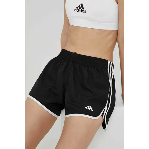 Adidas Kratke hlače za tek Marathon 20 črna barva