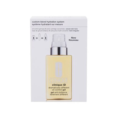 Clinique ID darilni set gel z mat učinkom Dramatically Different Oil-Control Gel 115 ml + serum za obraz Active Cartridge Concentrate Uneven Skin Tone 10 ml za ženske Slike