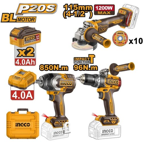 Ingco Akumulatorski set alata COSLI251292E 3/1 2x4/0Ah SUPER Cene
