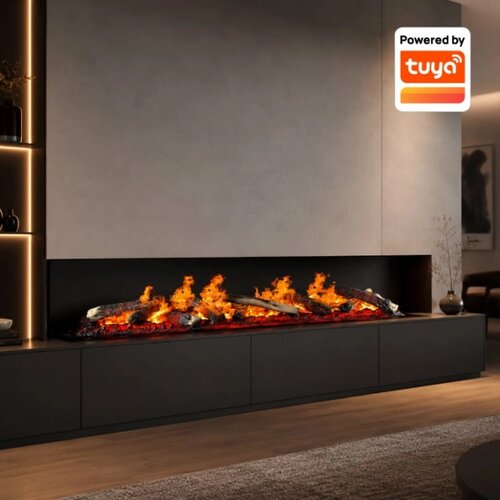 Prosto smart ugradni dekorativni kamin sa efektom plamena na vodenu paru 800mm DK-L080MC/T Cene