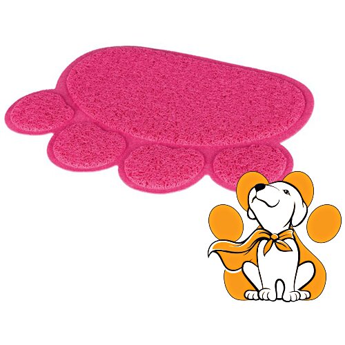 Trixie prostirka Za Mačke, Za Čišćenje Šapa, PVC, Oblik Šapice, Ciklama 40x30cm Cene