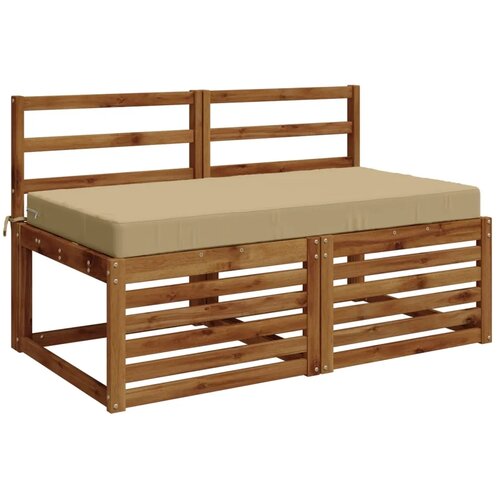  Jastuk za sjedalo SOEST 100% poliester Bež 120 x 60 x 10 cm - Bež 120 x 60 x 10 cm Poliester Slike