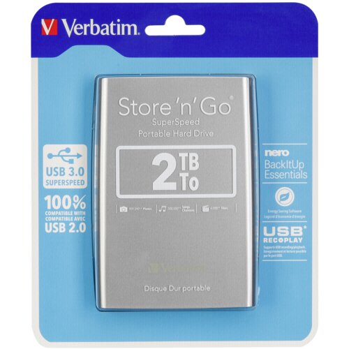 Verbatim Store n Go 2,5 2TB USB 3.0 silver Cijene