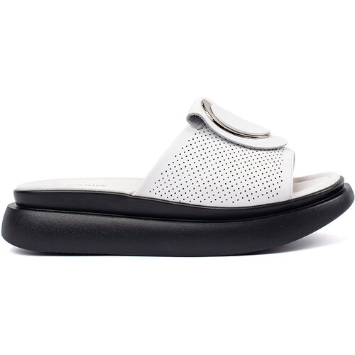 GOODIN White and black comfortable platform flip-flops Cene