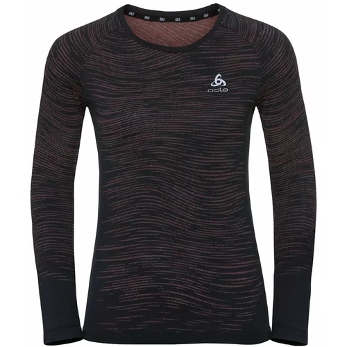 Odlo Blackcomb Ceramicool T-Shirt Black/Space Dye XS Tekaška majica z dolgim rokavom