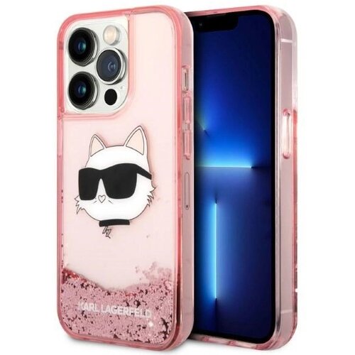 Karl Lagerfeld GLITTER CHOUPETTE HEAD OVITEK ZA IPHONE 14 PRO MAX ROZA, (21898428) Cene