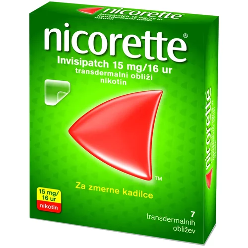  Nicorette Invisipatch 15 mg /16 ur, transdermalini obliži