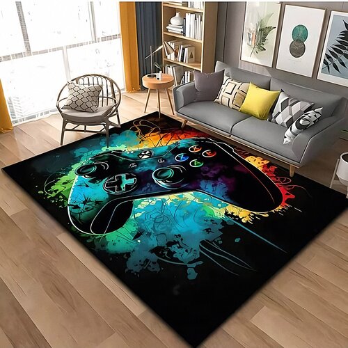 Oblivion gaming oprema Tepih za gejmersku sobu Neon Kontroler XXL 140&amp;times;220 cm TG-2166 Slike