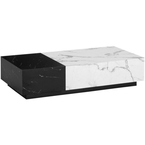 Livetastic Klubska Miza Marble, Videz Marmorja Slike