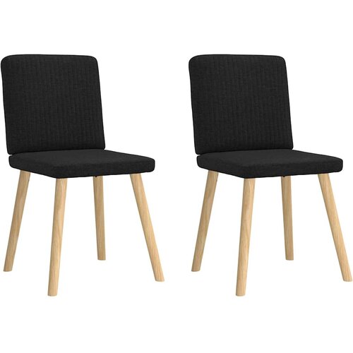 Maison Chic Jedilni stoli - Vzorci stoli 2 kosa črno blago A247, (22031718) Slike