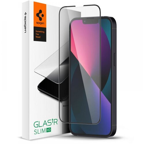 Spigen Zaščitno steklo Glass Slim, Iphone 13/13 Pro, (20689734) Cene